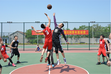 2018年5月9日，，，，，，，公司进行青年篮球赛
